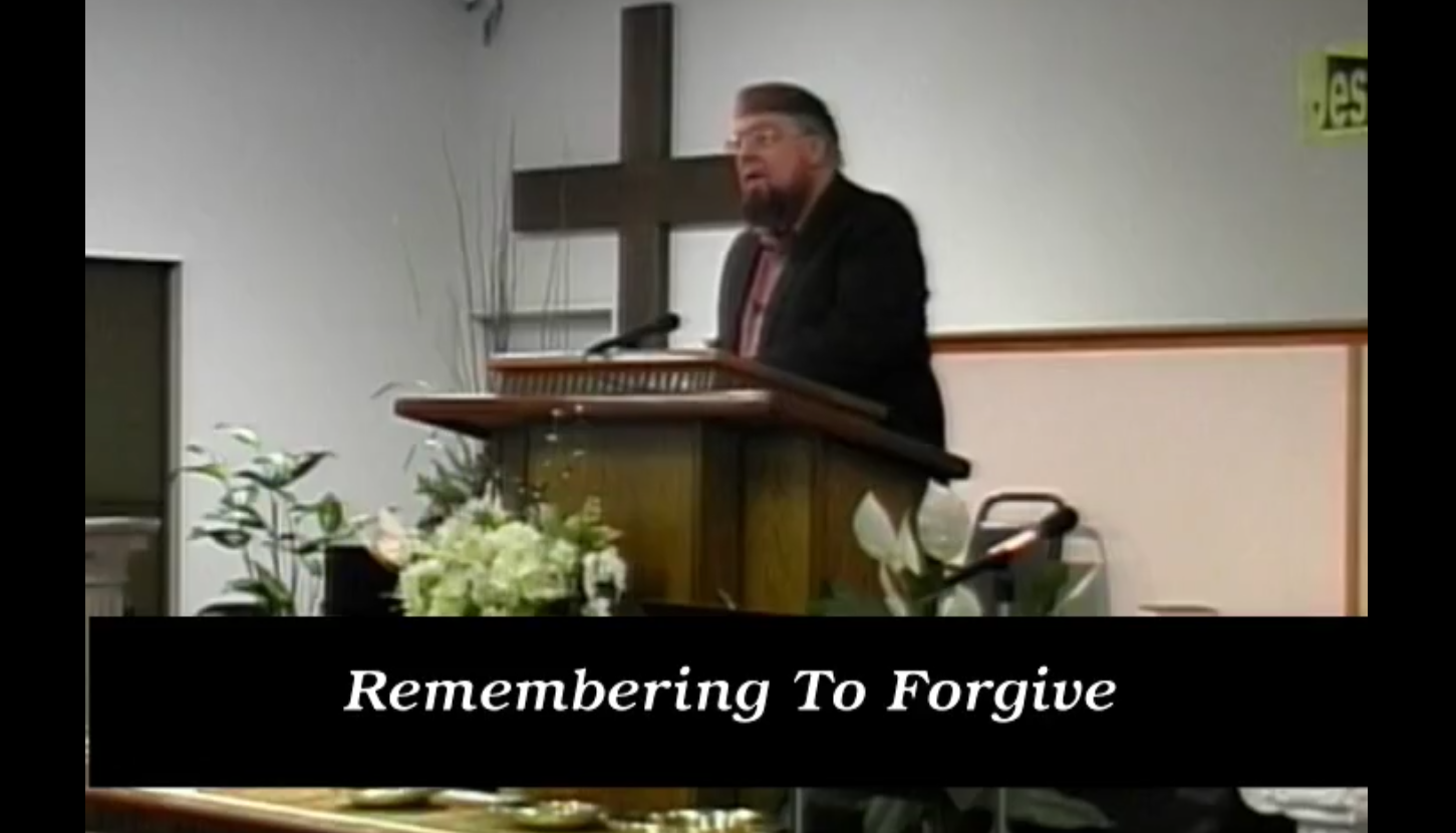 Remembering To Forgive